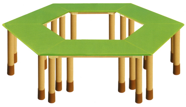 유아용교구 > FIHD 시리즈  > FIHD-연두 열린학습대(기본다리)