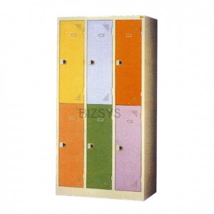 대한철제가구 > 철제락카(옷장)  > 대한철제가구 DHSF158 6인용 칼라옷장