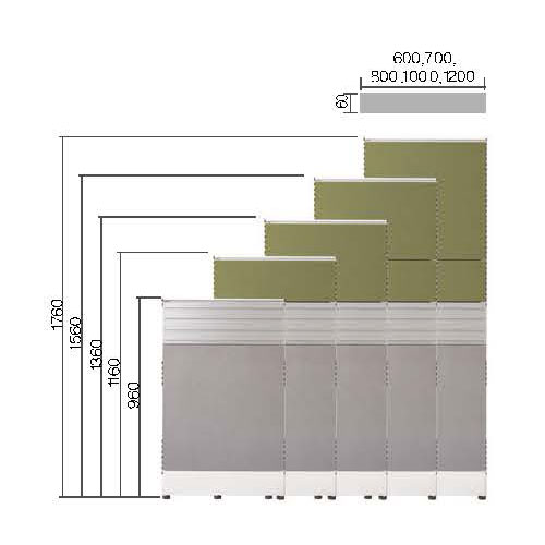 공간시스템 > 바하(Baha) 파티션  > BAHA-단면벨트  > 바하 사무실 파티션 시리즈 단면벨트 패널-높이 1360mm