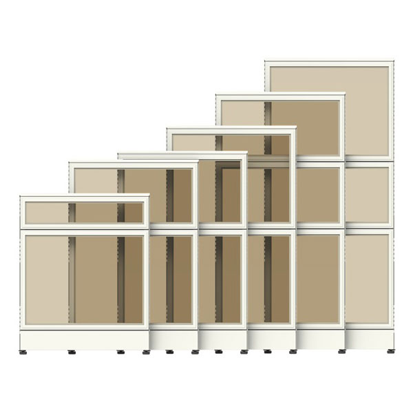 공간시스템 > 넥스-알(Nex-R) 파티션  > 전면유리패널  > 넥스-알 사무실 파티션 시리즈 전면유리 패널-높이 1753mm