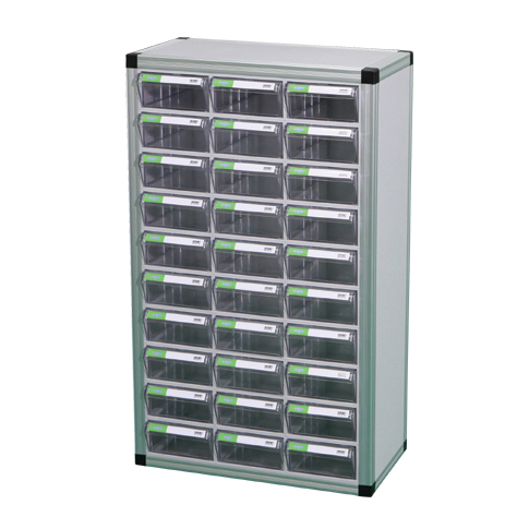 중앙부품박스 > 서랍형부품박스장(목재,철재,알루미늄프로파일)  > 알루미늄박스세트  > BB1020 투명 플라스틱 다용도 부품 정리 서랍 박스 상자 함 장 부품박스장(알루미늄)