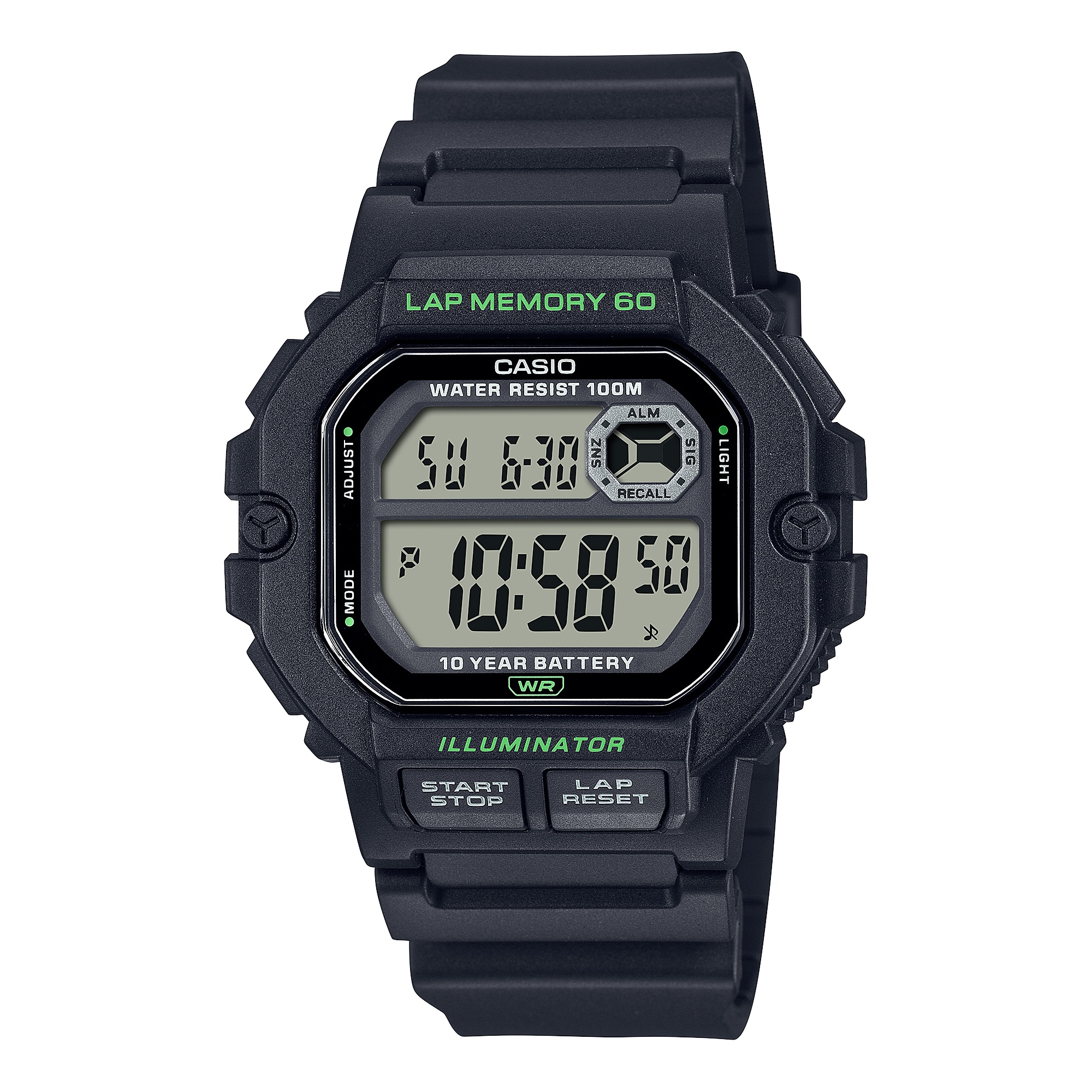 카시오워치스 > 디지털(전자) 스포츠시계(남성용)  > WS-1400  > WS-1400H-1A 카시오 손목 시계