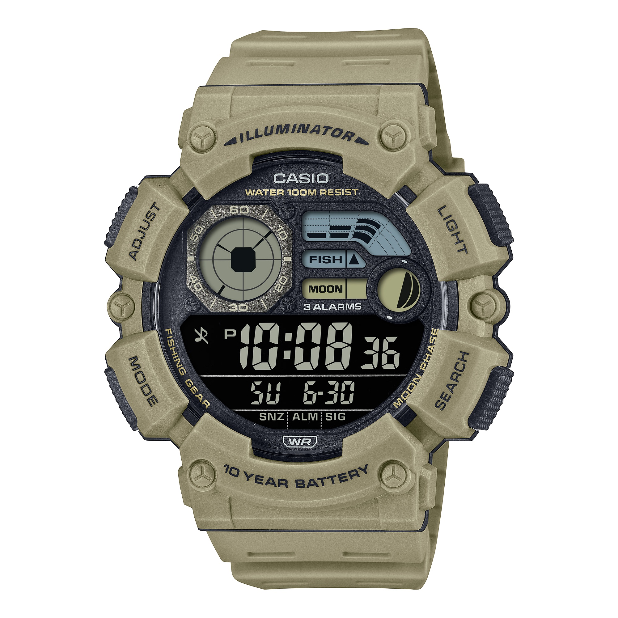 카시오워치스 > 디지털(전자) 스포츠시계(남성용)  > WS-1500  > WS-1500H-5B 카시오 손목 시계